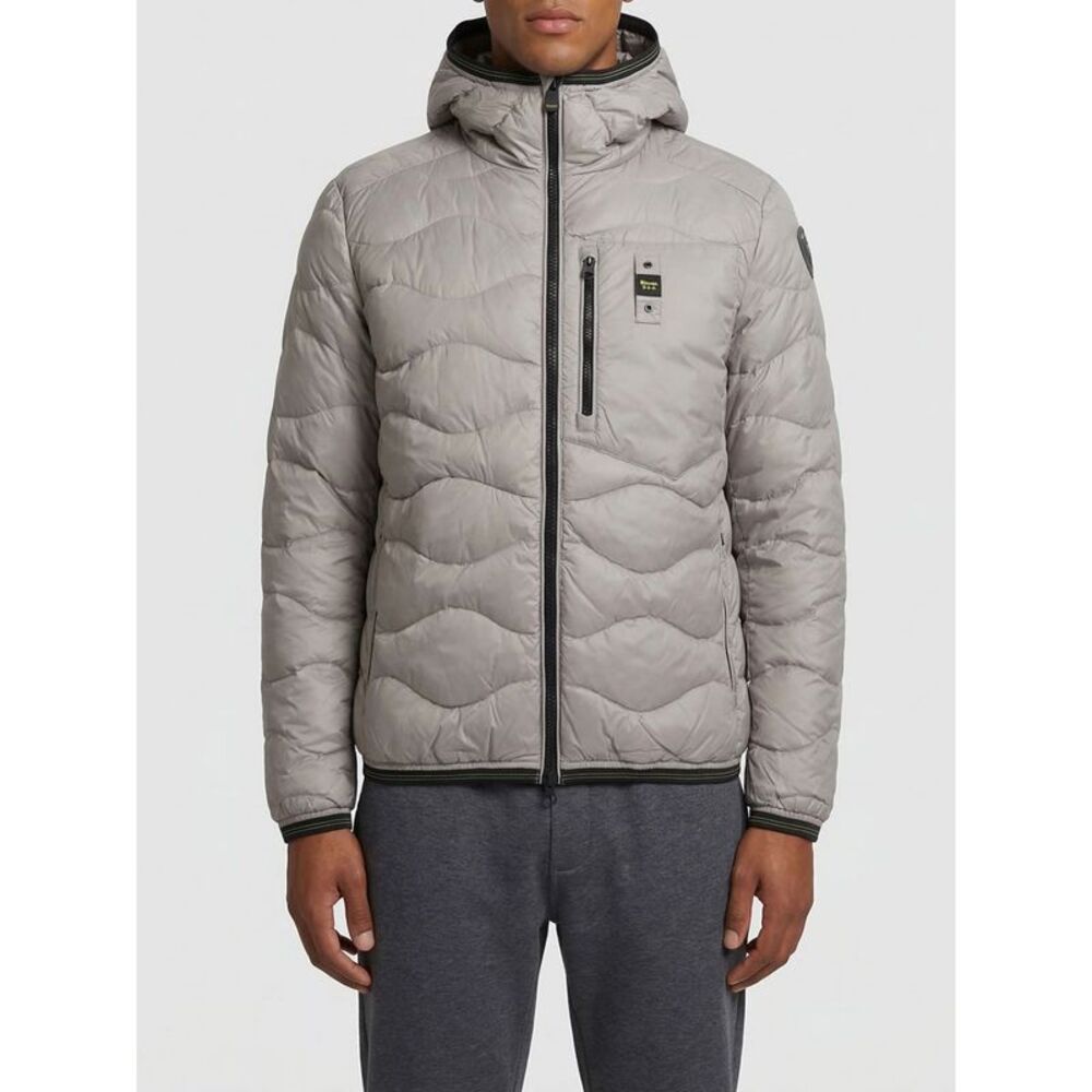 Blauer Men Quilted Padded Nylon Down Jacket Blauer